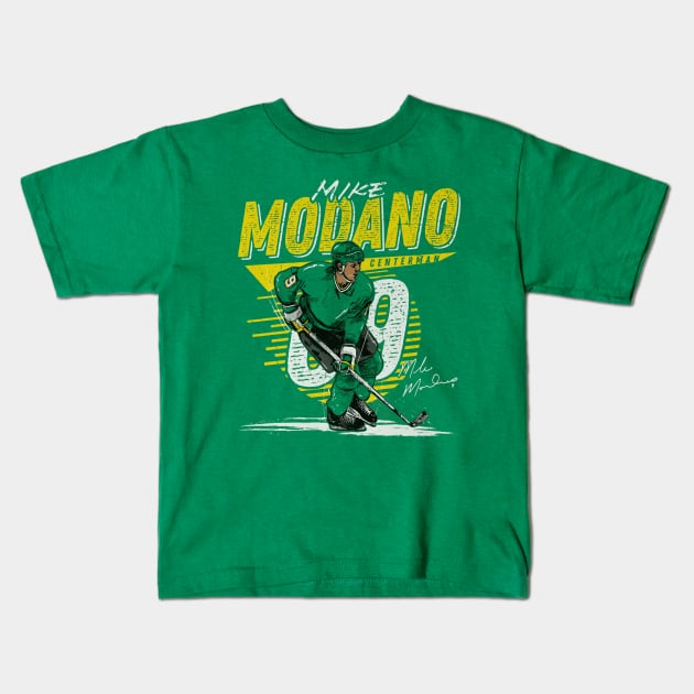 Mike Modano Minnesota Comet Kids T-Shirt by lavonneroberson